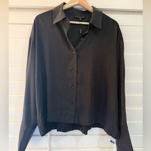 Chaser Black Button-Up Shirt